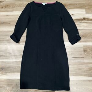 Boden Genevieve Textured Jersey Dress Black Women’s 6